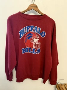 Vintage 90s XL Buffalo Bills NFL Super Bowl AFC Champions Sweatshirt USA - Bild 1 von 6