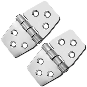 316 Stainless Steel Hinges, Boat Hatch Hinge 3" x 1-9/16", 2-Pack - FO628-M2 - Picture 1 of 6