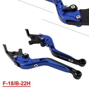 Blue CNC Folding Extendable Brake Clutch Levers For BMW S1000XR 2015-2021 20 - Picture 1 of 11