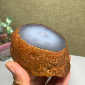 329g Natural Enhydro Mobile water bladder agate chalcedony moving Specimen A9125 - Picture 1 of 19