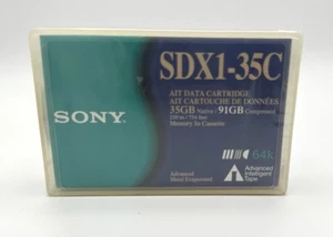 NEW SEALED GENUINE OEM Sony SDX1-35C AIT-1 Data Tape Cartridge 35GB/91GB FS! - Picture 1 of 3