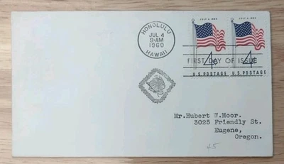 Scott #1153 Two Fifty Star Flag First Day Of Issue Honolulu HI July 4th 1960 - Image 1 of 4