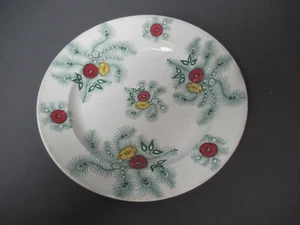 Antique Wood & Challinor Green Feather Transferware Accents Bowl - j5 sb - Picture 1 of 11