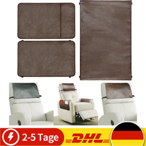 Armlehnenschoner für Sessel Sofa PU-Leder Sesselschoner Sesselüberwurf