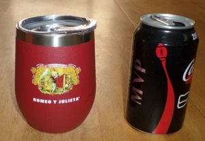 ["ROMEO Y JULIETA"- MARCA CIGARROS] #12 oz. VASO AISLADO, [NUEVO EN CAJA], VINTAGE - Imagen 1 de 13