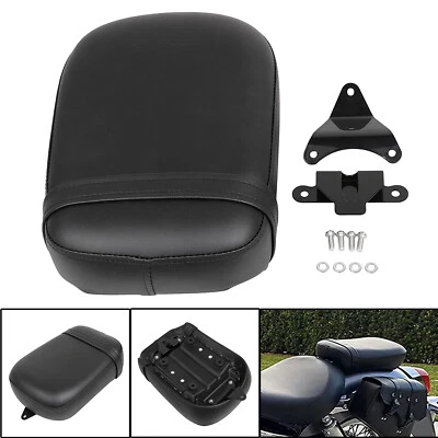 Asiento de pasajero negro para motocicleta Honda Shadow ACE VT750CD Deluxe Foto 1 de 4