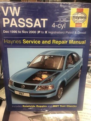 HARDCOVER NEW & SEALED HAYNES VW PASSAT 96-00 HAYNES MANUAL 3917 - Image 1 of 2