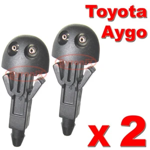 Toyota Aygo Front Windscreen Washer Jets Nozzle Water x 2 - Picture 1 of 1