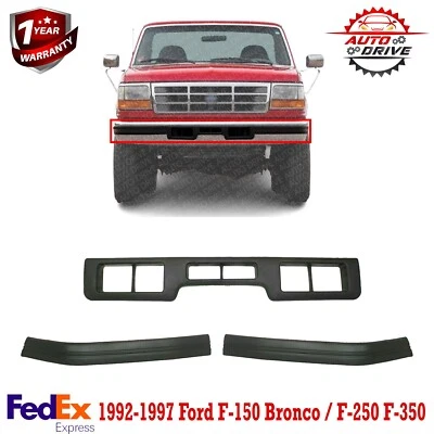 Front Bumper Molding Trim Kit For 1992-1997 Ford F-150 F-250 F-350 / Bronco - Image 1 of 4