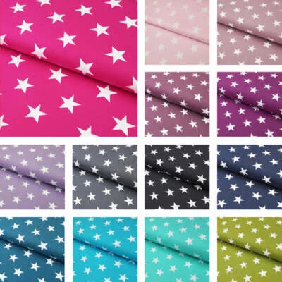 Baumwolljersey "Swafing-Vicente mit 3,5cm großen, weißen Sternen" - viele Farben - Bild 1 von 4