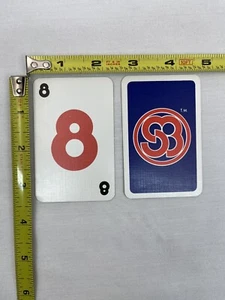 Vtg 1986 Mattel Skip-Bo Board Game Replacement Card Red 8 - Picture 1 of 2
