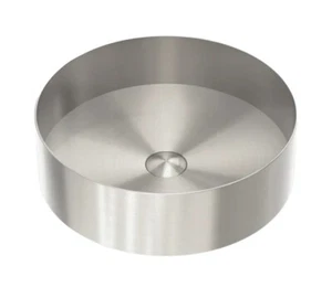 Abey 375mm Stainless Steel Counter Top Basin Brushed Nickel Finish With Waste - Picture 1 of 10