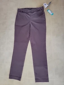 Violets & Roses Pants 10/30 tinsley slim Pull On Taupe Straight Stitch Fix NWT - Picture 1 of 3