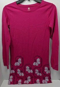 Tea Collection Girl Sz 12 Salta Graphic Dress Fuchsia Pink Argentina Bolivia - Picture 1 of 9