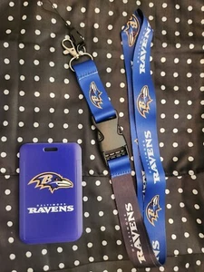 Baltimore Ravens NFL Lanyard Keychain & ID Holder - Picture 1 of 2