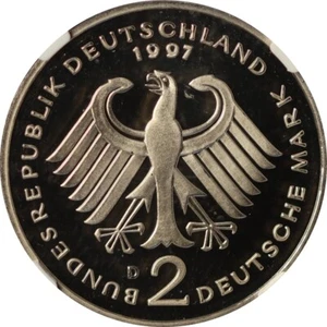 Germany 1997 D 2 mark NGC PF68 Ultra Cameo - Picture 1 of 5