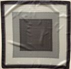 55 A Grey Abstract Design 27 Inch Square Vintage Scarf
