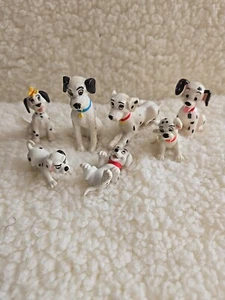 Disney Vintage 101 Dalmatians Figurines Set of 7 Plus 1 Additional. - Picture 1 of 11