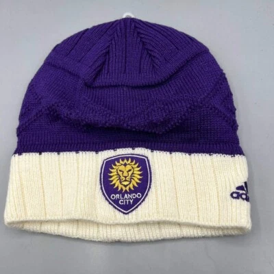 Orlando City Sombrero Hombres Púrpura Tejido Adidas MLS Puño Gorro Gorra Nuevo Adulto Foto 1 de 4
