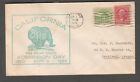 1933 cachet cover California The Bear State admission 83rd anniversary Oakland