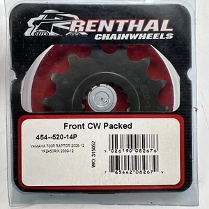 Renthal Yamaha/YZF Raptor Front Sprocket Pt.no 454-520-14P Model Info In Photos - Picture 1 of 5