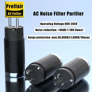Rhodium Plated HI-END Performance US EU AU Power Plug AC Power Cable Connector - Picture 1 of 19