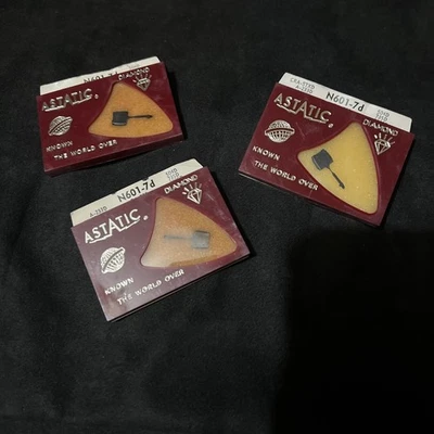 Static Phonograph Needle Lot of 3 New Old Stock N601-7D - Image 1 of 4