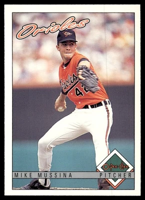 1993 O-Pee-Chee Mike Mussina Baltimore Orioles #214 - Image 1 of 2