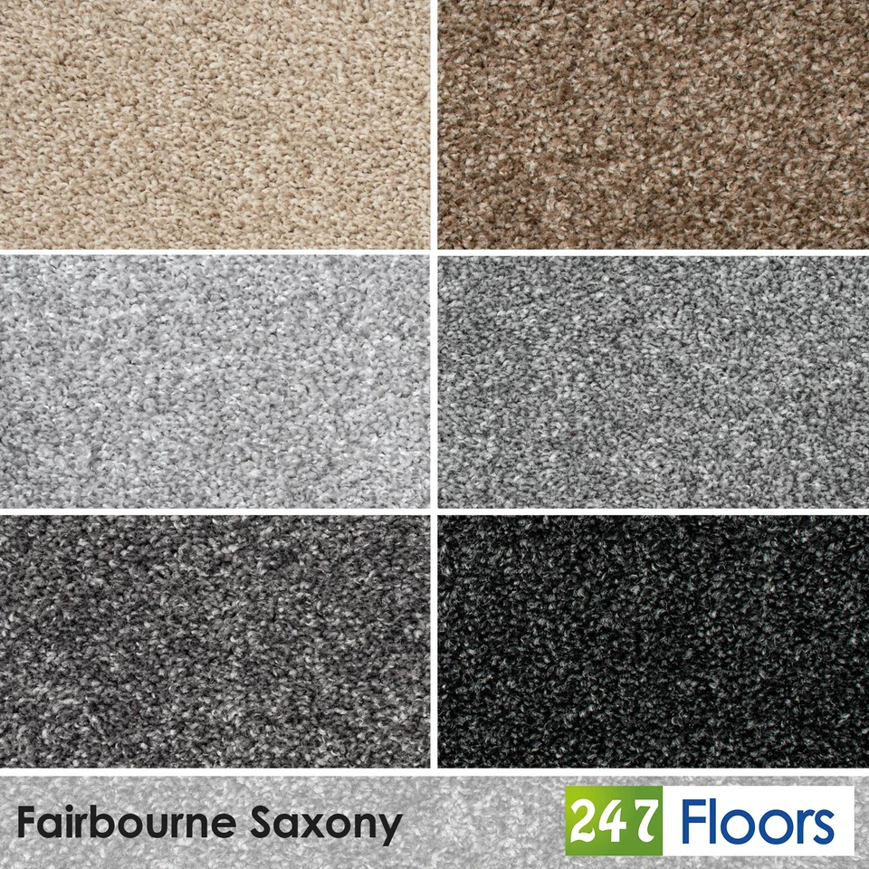 Budget Saxony Carpet 14mm Thick Feltback Cheap £7.49/m² Lounge Bedroom - Image 1 of 1