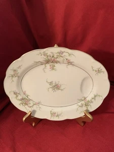 Theodore Haviland NY Rosalinde ovale Servierplatte 12" mit Saft gut SCHÖN - Bild 1 von 19