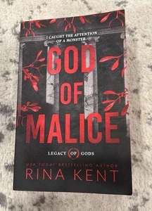 OOP God of Malice  Deluxe Edition Sprayed Edges Legacy of Gods Rina Kent - Foto 1 di 3