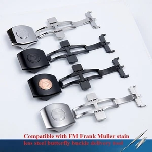 PARA FM Frank Muller Cierre 316L Acero V45 Hebilla Plegable 20mm - Imagen 1 de 16