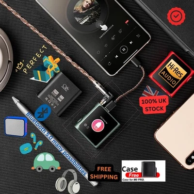 SHANLING M0 Pro Hi-Res Bluetooth MP3 Player | Dual DAC | USB C | DAP Black - Image 1 of 4