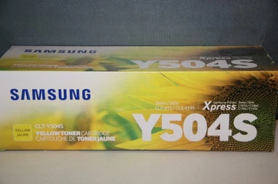 Cartucho de tóner amarillo original Samsung CLT-Y504S Foto 1 de 4