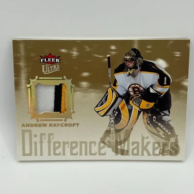2005-06 Fleer Ultra Difference Makers Patches Andrew Raycroft #AR /25 - Image 1 of 2