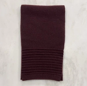 Sciarpa Portolano 100% Cashmere Maglia Mirtillo Rettangolare Inverno Autunno Morbida - Foto 1 di 15