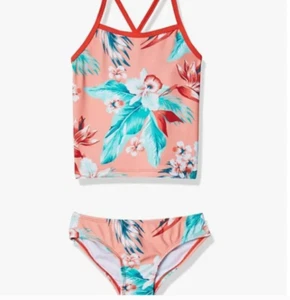Kanu Surf Girls' Melanie Beach Sport 2-pc Banded Tankini Size 12 2146 - Picture 1 of 1