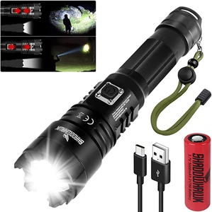 Shadowhawk Torcia LED Potente Professionale, Ricaricabile Torce Led Alta Potenza - Foto 1 di 12