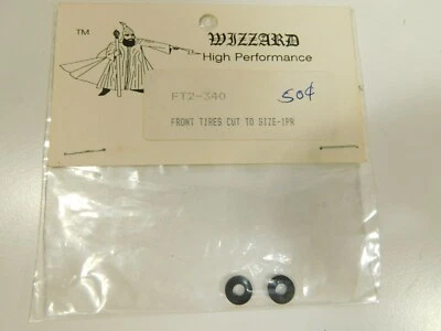 Neumáticos delanteros vintage HO WIZZARD cortados a medida FT2-340 1 par NUEVO Foto 1 de 2