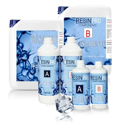 RESIN PRO RESINE EPOXY TRANSPARENTE - Effet Eau - Bestseller de créations artistiques 800g
