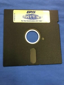 Commodore 64 128 Epyx Championship Wrestling Disk - Picture 1 of 2
