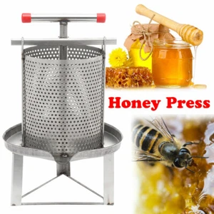 Mesh Biene Honigpresse Maschine Manuelle Honigschleuder Edelstahl Haushalt - Bild 1 von 12