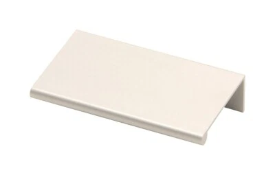 Silverline матовый белый край пальца тянет алюминиевую ручку дверного ящика шкафа - Изображение 1 из 4