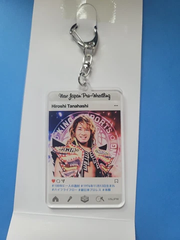 NJPW Hiroshi Tanahashi New Japan Pro Wrestling Acrylic Instagram Keychain AEW Cover