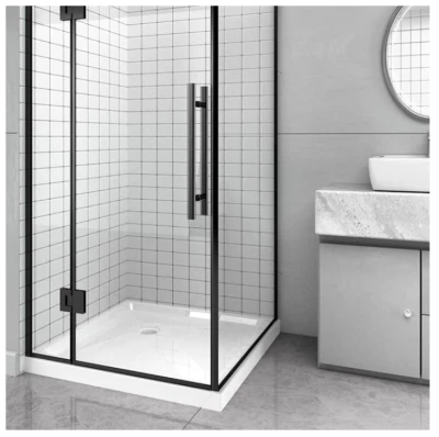 CKB 36 pulgadas L x 36 pulgadas. Base de Ducha W, Plato de Ducha Doble Umbral Resistente al Deslizamiento Foto 1 de 4