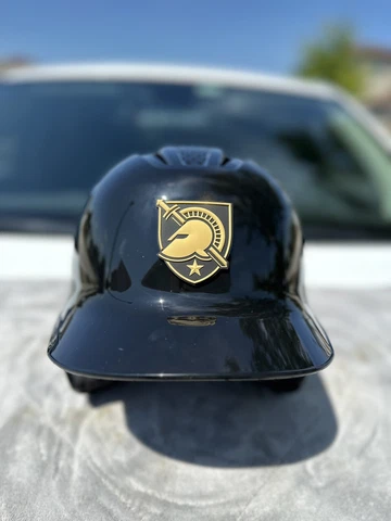 ARMY BLACK KNIGHTS CUSTOM EVOSHIELD BASEBALL BATTING HELMET NEW Cover