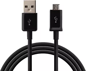 OEM New Samsung Original Micro USB Fast Charger Data Cable - 5ft Black - Picture 1 of 1
