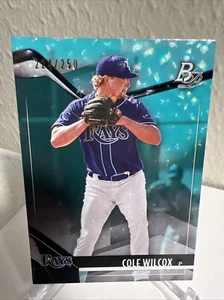 topps bowman platinum cole wilcox #Top-95 /250 Aqua Ice - Bild 1 von 3