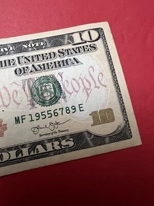Fancy Serial Number $10 2013 MF 1955 6789 E Ladder 56789 - Picture 1 of 8