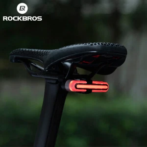 Soporte de luz trasera inteligente para bicicleta ROCKBROS detección impermeable 5 modos luz trasera - Imagen 1 de 8